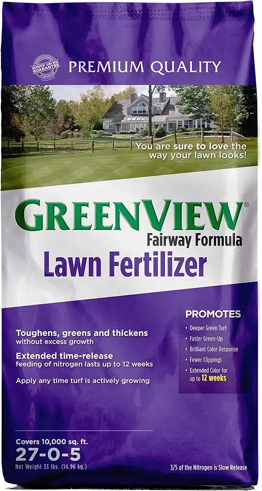 GreenView Fairway Formula Lawn Fertilizer 33 lb. Bag, Covers 10,000 sq. ft.