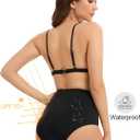 OVRUNS Camel Toe Bikini Bottoms High Waisted Swimsuit Bottom Tummy Control Waterproof UPF 50+ Bathing Suit for Women XL