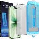 2-Pack Matte Screen Protector for iPhone 17, iPhone 16 Pro 6.3-inch, 9H Tempered Glass, Full Coverage, Anti-Fingerprint, Auto Dust-Elimination, No Bubble, Easy Installation