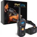 PetSpy Shock Collar for Dogs-Waterproof Dog Shock Collar with Remote Control,Vibration,Electric Shock,Beep-E Collar for Dogs Training,Collar with Remote for 10-140 LBS