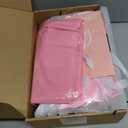 PerKoop 50 Packs Baby Shower Gifts Bags Bulk Baby Shower Favor Bags with Handle Paper and 50 Sheets Decorative Tissue Paper for Guests Gifts Gender Reveal(Pink)