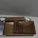 AZEN Wood Toilet Stool Squat Adult, Poop Stool for Bathroom Adults, Portable Toilet Potty Stools for Adults, 7 Inch Height (Black (1 Pack))