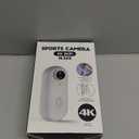 Treklon POV Camera, Treklon 4s Body Camera, Waterproof Sports, 150 Min Battery for POV Capture, Cycling, Pet Walking and Outdoors Activities (Black-4K, 128GB)