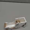 Acrylic Marble White Office Desk Set - Stapler & Tape Dispenser, Heavy Duty Office Supplies - Desk Accessories Set with 1000Pcs 24/6 Rose Gold Staples