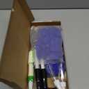 Baderke 10 Pcs Windshield Cleaner Tool Car Window Cleaning Supplies with Extendable Handle Include 6 Washable Microfiber Bonnets 2 Empty 60ml Spray Bottle Glass Wiper Kit(Royal Blue)