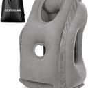 Rewondah Inflatable Travel Pillows for Airplanes | Airplane Pillow for Long Flight | Travel Plane Pillow for Airplanes Sleep Support | Blow up Flight Pillow for Long Flights to Avoid Neck Pain