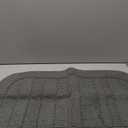 BEQHAUSE 30x18 Inch Kitchen Rug Mat Durable Kitchen Rugs Non-Slip Washable Absorbent Kitchen Mats for Floor Dirt-Resistant Semicircular Kitchen Mat (Grey)