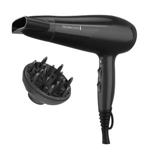 Remington Damage Protection Hair Dryer with Ceramic Ionic Tourmaline Technology, Black, Diffuser and Concentrator, 2 Piece Set