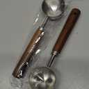 Vintage Coffee Measuring Spoon - 304 Stainless Steel,Coffee Scoop, 10g Capacity, Walnut Handle - Perfect for Coffee, Tea, and More (Gunmetal)