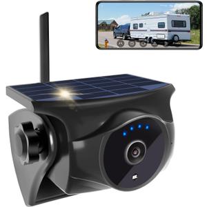 1080P Solar Magnetic Wireless Backup Hitch Camera | Night Vision, 365-Day Standby, waterproof rechargeable battery, compatible with iPhone, iPad and Android devices