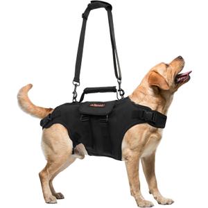 Dog Lift Harness, Full Body Dog Lift Harness, with Adjustable, Control Handle, for Senior Dogs, Post Surgery Recovery, Dogs with Joint Problems, Oxford Cloth L