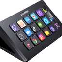 SOOMFON Stream Controller Stream Control Deck with 15 LCD Macro Keys Customizable to Trigger Actions in OBS Twitch YouTube Compatible with PC & Mac for Content Creators Streaming Gaming (Black)
