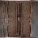 newestor Travelers Notebook Cover with Inner Pockets, Card Slots and Pen Holder, A6 Size, Dark Brown