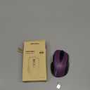 TECKNET Wireless Mouse, 2.4G Ergonomic Optical Mouse, Computer Mouse for Laptop, PC, Computer, Chromebook, Notebook, 6 Buttons, 24 Months Battery Life, 2600 DPI, 5 Adjustment Levels - Purple