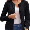 GRACE KARIN Womens Long Sleeve Button Up Cable Knit Cardigan Lightweight 2026 Crewneck Button Down Sweaters for Women, XX-Large