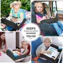 COOLBEBE Kids Travel Tray for Toddler Car Seat, Lap Tray, Carseat Table Tray for Kids, Travel Tray for Airplane, Black