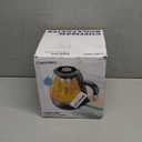 Chefman Electric Kettle with Tea Infuser, Compact 1L (4 Cups), 1500W, Removable Lid for Easy Cleaning, Boil-Dry Protection, Stainless Steel Filter, BPA Free, Auto Shut Off, Small Electric Tea Kettle (Black)