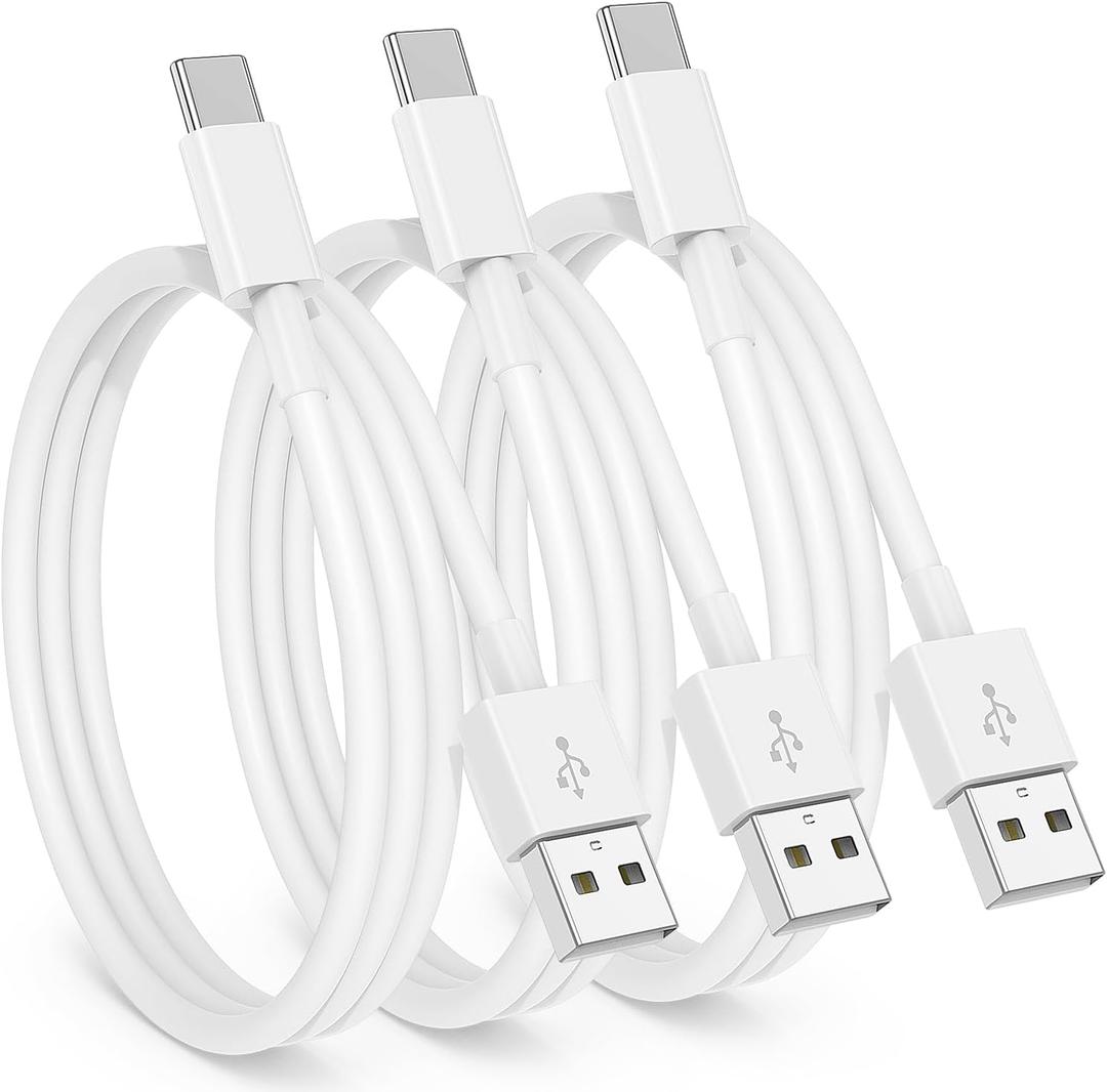 3 Pack Car Carplay Cable for iPhone 16 15 Pro Max 15 Plus,3FT USB to USB C Cable for Car Charger Adapter, Carplay USB C Cord Accessories Charging for iPad 10th Gen/iPad Pro Air 5th-White 3 Pack Car Carplay Cable for iPhone 16 15 Pro Max 15 Plus,3FT USB to USB C Cable for Car Charger Adapter, Carplay USB C Cord Accessories Charging for iPad 10th Gen/iPad Pro Air 5th-White