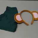 Mouse Costume Accessories for Adult Monkey Ears Headband with Beanie Hat Headwear Party Dress up