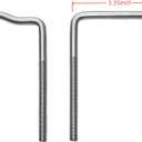Boat Trailer Guide-ons, 40"/48" Adjustable, 2PCS Rustproof Electro-Galvanized Steel Trailer Guide ons, Trailer Guides with PVC Pipes, for Ski Boat, Fishing Boat, Sailboat Trailer
