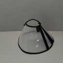 Pet Cone Collar Dog Cat Soft Plastic Recovery Collar Adjustable Comfortable Wounds Protection Small Medium Size Elizabeth Collar (Transparent, Small)