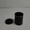 Amici Pet Retro Metal Storage Canister Treats Jar, 72 Fluid Ounces, Matte Black