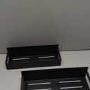 4 Pack Moveable Fridge Magnetic Spice Racks,Metal Black