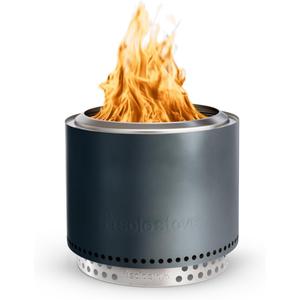 Solo Stove Bonfire with Stand | 19.5" Smokeless Fire Pit, Removable Ash Pan | Portable Stainless Steel Wood Burning Outdoor Fireplace, Ideal for 46 People, 21.75 lbs, Gunmetal