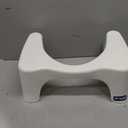 Squatty Potty Simple Curve Bathroom Toilet Stool 7" White