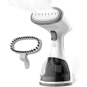 Steamer for Clothes 1500W30S Fast Heat Plancha a Vapor Para Ropa, 260ML Water Tank Clothing Garment Fabric Iron Travel Steamer Handheld Portable for Wrinkles (Grey)