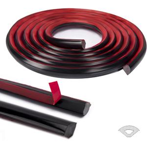 Art3d 10Ft Flexible Trim Caulk Strip, Peel and Stick Trim for Molding, Tile Edge, Ceiling, Wall Corner in Black