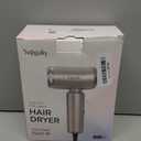 Dual Voltage Travel Hair Dryer, Mini High-speed Blow Dryer for Fast Drying, Ionic Hairdryer with Diffuser Gift Women, Lightweight Compact Portable,Quiet,European International 100-240V,BLACK