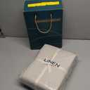 SONORO KATE 100% French Linen Duvet Cover King Size, Soft Breathable for Hot Sleepers, Moisture Wicking & Durable Cover Set - Zipper Closure & 4 Corner Ties Duvet Covers 3 Piece (Linen, King)