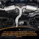 304 Stainless Steel Pie Cuts, 1.75'' Polished Exhaust Cutout Laser Cut and Deburred for Custom Exhaust System 5 Pcs