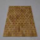 Bamboo Bath Mat - Wooden Bathroom Mat, Foldable Bathmat, Accessory for Sauna Spa Tub Steps and Floors - 24 x 16 x 0.4 Inches [LxWxH]