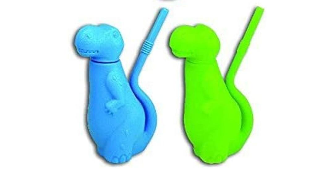 BPA FREE Reusable Colorful Dinosaur Kids 6 oz. Sipper Cups with Built In Straw (Per Dozen)