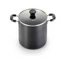 T-Fal Essentials 8-qt. Stockpot with Lid, Black, 8 QT