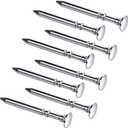 Hotop 8 Pieces Polished Axles with Angled Head to Minimize Friction Compatible with Derby Cars, Speed Axles