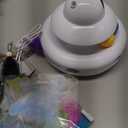 Interactive Cat Toys for Indoor Cats,4-in-1 Automatic Kitten Toy with Laser, Fluttering Butterfly, Moving Feather & Track Balls, USB Rechargeable Self-Play Electronic Toy for Kittens & Adults (White)