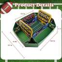 Football Party Decorations - Super Game Bowl Party Decorations 2026 - Football Food Tray Set | Stadium Snack Display Tray for Football Party Supplies Favors Decorations - Game Day Themed Birthday Food Plates Decor