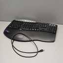 Wired Ergonomic Keyboard - Split Keyboard, Wrist Rest, Natural Typing - Wired USB Connectivity - US English - Black