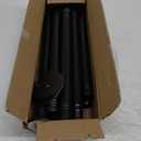 Black Long Curtain Rod Tension Shower Curtain Rods 30 to 120 inch Adjustable Spring Heavy Duty Rods for Bathroom Windows Outdoor No Drill No Slip Spliced and Telescopic Design