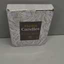 36 Pack Ivory White Taper Candles, 7-8 Hours Burn Time, Unscented, Smokeless and Dripless, 0.8 x 10 Inch Dinner Candle Set for Household, Wedding, Party and Home Dcor Candlesticks