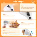 3 In 1 Cat Brush, Anti-Static Dog Brush One-click Self-cleaning Comb for Furry Pet, Rechargeable USB Cat Steam Brush for Shedding, Horse and Dog