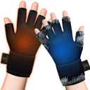 highco 2 Pack Ice Gloves for Arthritis Hands Pain Relief, Adjustable Hand Ice Pack for Hot & Cold Therapy, Reusable Gel Compression Finger Wrist Brace for Tendinitis, Carpal Tunnel, Swelling (M(2PCS))