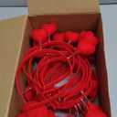 Yunsailing 48 Pcs Valentines Day Heart Headband Boppers and Heart Shape Sunglasses Valentines Accessories Costume Photo Prop(Red)