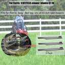 5101755S Mower Blades, 61 Inch Mower Blades, Fit for Ferris Bad Boy Scag All 61 Inch lawn Mowers, Compatible With Ferris Bad Boy Scag etc 61" Deck, Replace 5020842S 596-347 48111