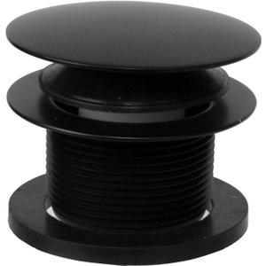 Westbrass Mushroom Tip Toe 1-1/2" NPSM Coarse Thread Bath Drain, Matte Black, D398R-62, 1-Pack