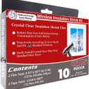 Fonsbleaudy 10-Window Shrink Film Window Insulation kit（62-Inch x 420-Inch），Insulating Film Window Kit Keeps Cold Air Out and Warm Air in (10 Windows)