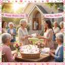 2 x Eaasty 48 Pack Pink Mother's Day Religious Gold Foil Cards with Envelopes and Stickers 6 Elegant Designs for Party Supplies
